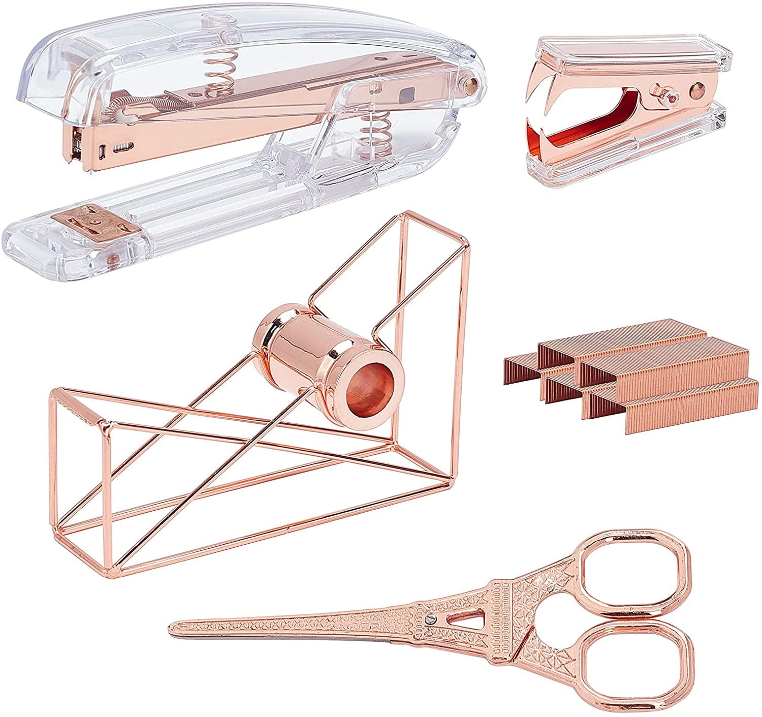 Office Stationery Kit Desk Accessory 5 Kit Tape Dispenser Scissors