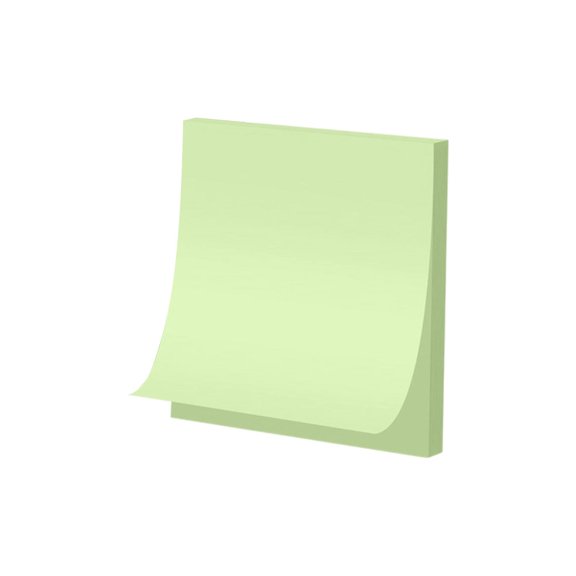 Office Sticky Notes 100 Tear-Off Portable Memo Pads Reusable Professional And Office Memorandum Notes Green