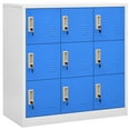thumbnail image 1 of Office Storage Cabinet 35" with Compartments- Blue, 1 of 3