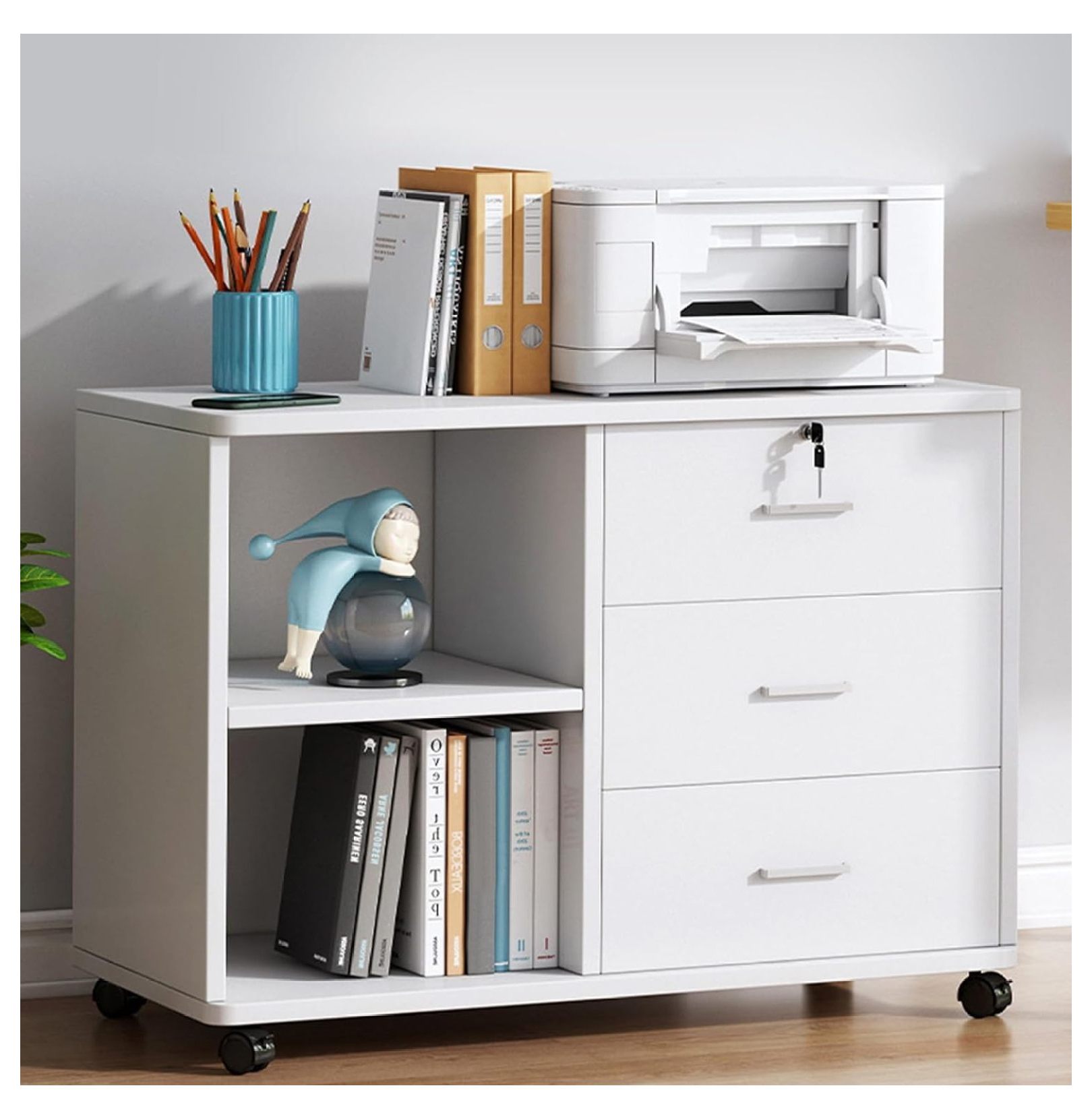 Office Storage Wood File 3Drawer Wood File