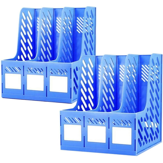 Office Storage Locker 2Pcs Plastic Storage Box Document Storage Desktop ...