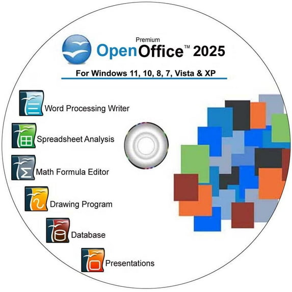 Apache Office Suite 2024 DVD, Compatible with Windows 11, 10, 8, 7 ...