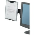 thumbnail image 1 of Office Suites Monitor Mount Copyholder 15" Height x 13.3" Width x 2" Depth - Black, Silver, 1 of 4