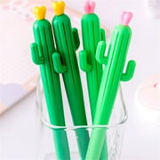 Office Supplies, 4PC Cactus Shaped Pens 0.5mm Gel Ink Comfortable Writing For Supplies Office Home 12ml
