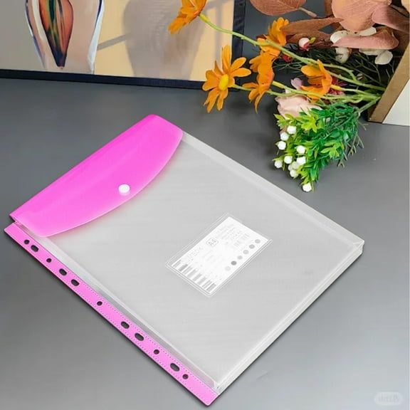 Office Supplies Creative 11 Hole Loose Bag File Bag Transparent Data Bag, Tool Office&Craft&Stationery