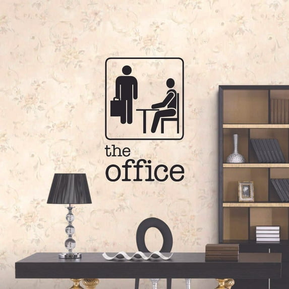 The Office TV Show Logo Stickman Figure Series Quote Wall Stickers Decor Design for Boys/Girls Bedroom Entertainment Fans Rooms Home Art Mural Decals Wall Art Vinyl Decoration Size (40x35 inch)