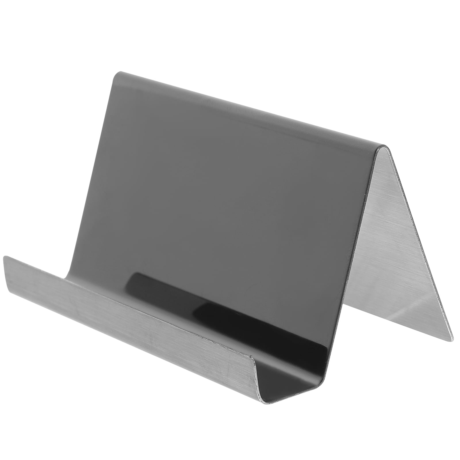Office Tabletop Business Card Holder Stand Stainless Steel Visiting
