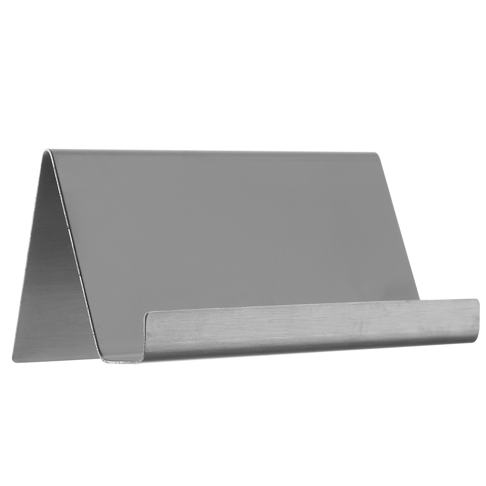 Office Tabletop Business Card Holder Stand Stainless Steel Visiting