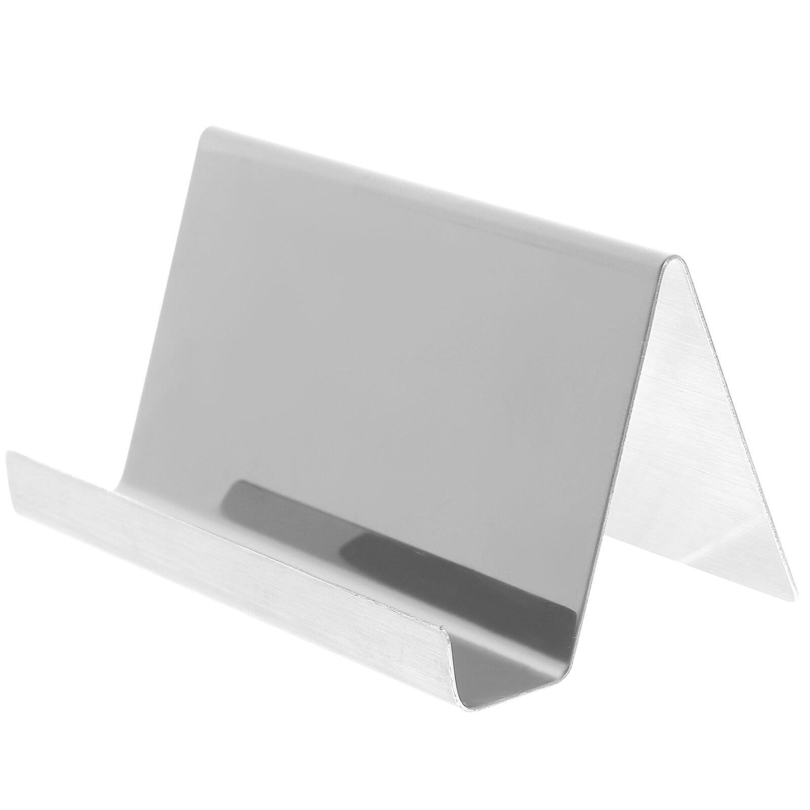 Office Tabletop Business Card Holder Stand Stainless Steel Visiting