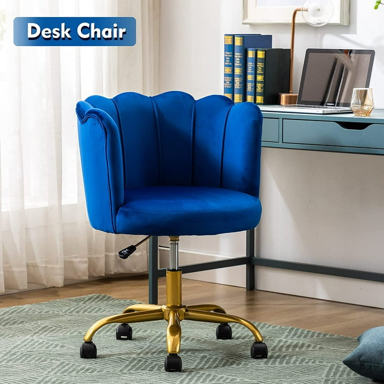 Office Task Chair, Comfortable Velvet Desk Chair Modern