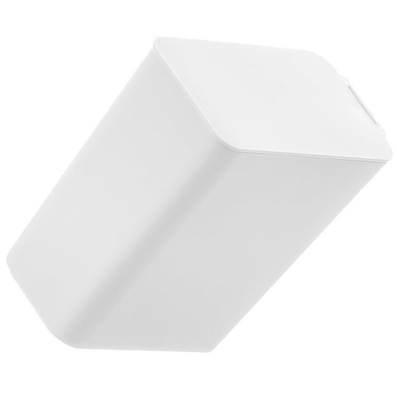 Japanese Style Narrow PP Office Trash Can, Compact Countertop Garbage Basket for Bathroom and Small Spaces