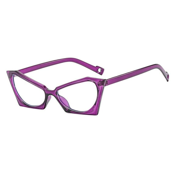 Office Vintage Blue Ray Blocking Optical Spectacle Eyeglass Ultralight PC Frame Eyewear Computer Goggles Square Eyeglasses Anti-Blue Light Glasses PURPLE
