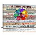 thumbnail image 1 of At In This Office Wall Art Inspirational Wall Art for Office Motivational Quotes Pictures Canvas Painting Print Teamwork Wall Art We Are A Team Wall Decor Framed for Modern Office Artworks 12x16in, 1 of 6