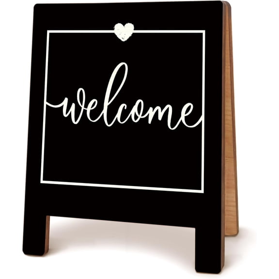 Office Welcome Sign, welcome sign for office, Entryway Entrance Table Decor, Welcome Wooden Plaque Sign for Home Cubicle Accessories Decoration