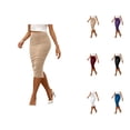thumbnail image 1 of Office Work Pencil Skirt for Women Slimming Zip Back High Waisted Bodycon Midi Skirt Business Casual Skirts, 1 of 6