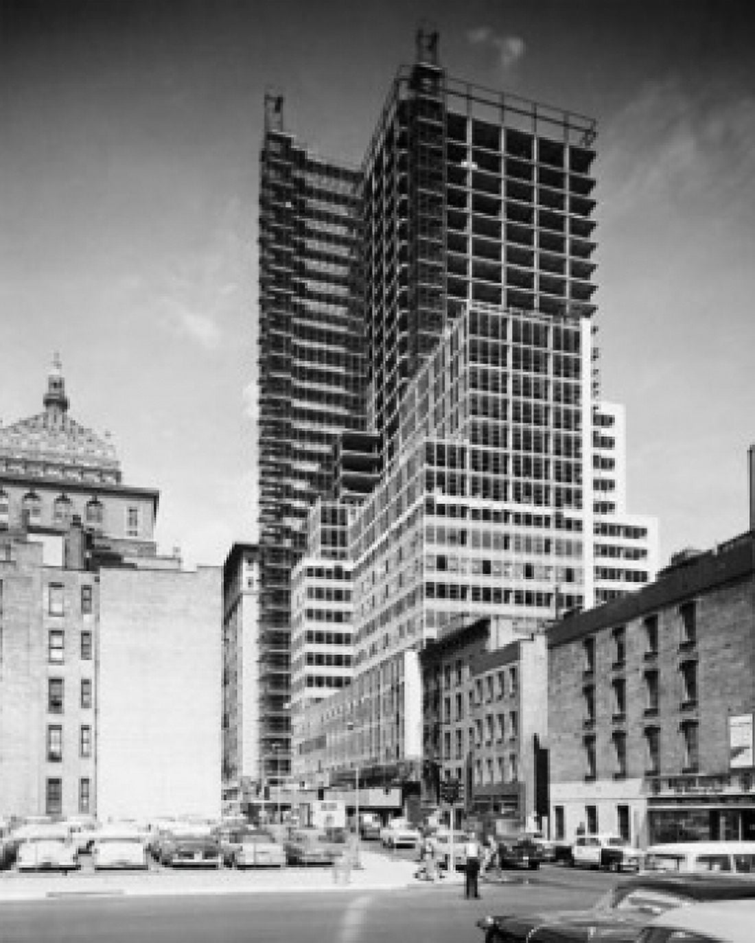 Office building under construction New York City New York State USA Canvas Art - (18 x 24)