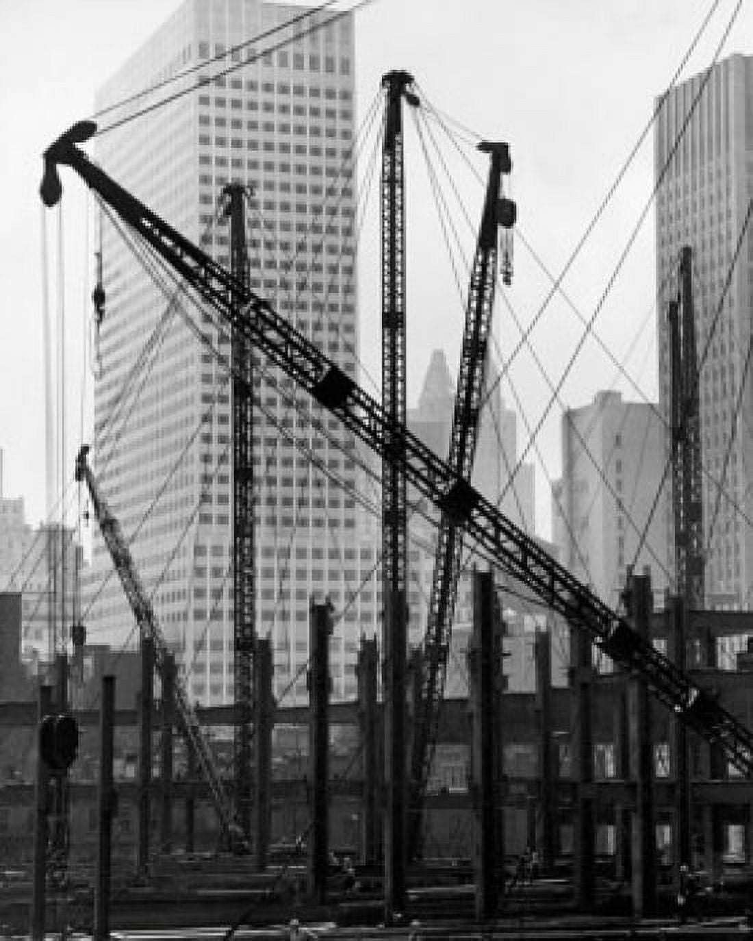Office building under construction New York City New York State USA Canvas Art - (18 x 24)