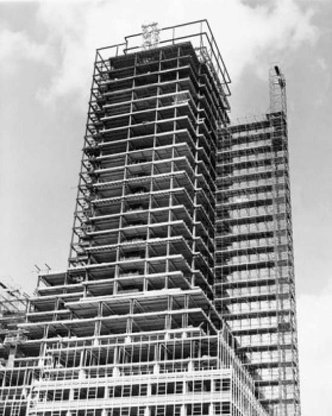 Office building under construction New York City New York State USA Canvas Art - (18 x 24)