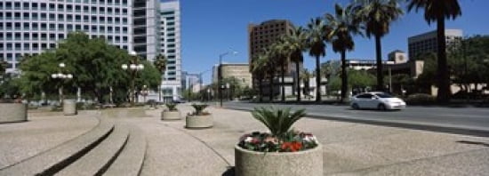 Office buildings in a city Downtown San Jose San Jose Santa Clara County California USA Canvas Art - Panoramic Images (36 x 13)