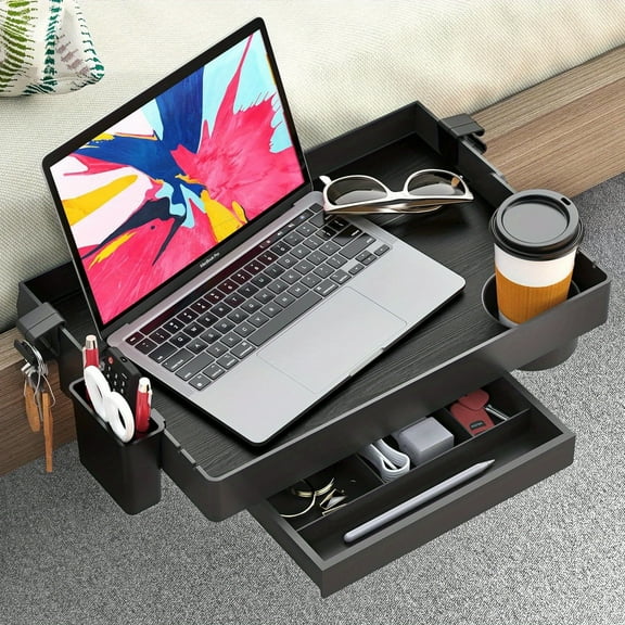 Office cabinets, Bedside Shelf for Bed, Foldable Bunk Bed Shelf Clip On Nightstand for Top Bunk College Dorm Room Essentials Floating Table Tray Bed Side Shelf Organizer with Drawer