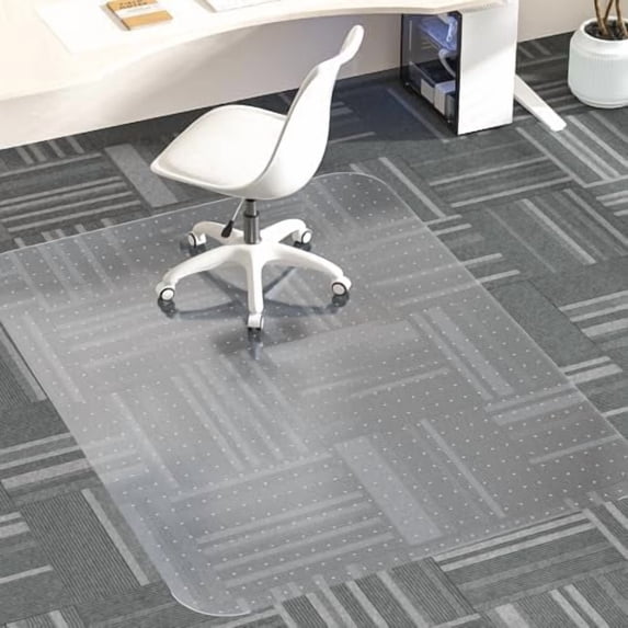 Office chair cushions for carpets, transparent thick rolled computer chair cushions for low plush carpets in homes and offices. Different specifications to choose from