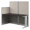 thumbnail image 1 of Office in an Hour 65W Straight Cubicle Desk in Mocha Cherry - Engineered Wood, 1 of 14