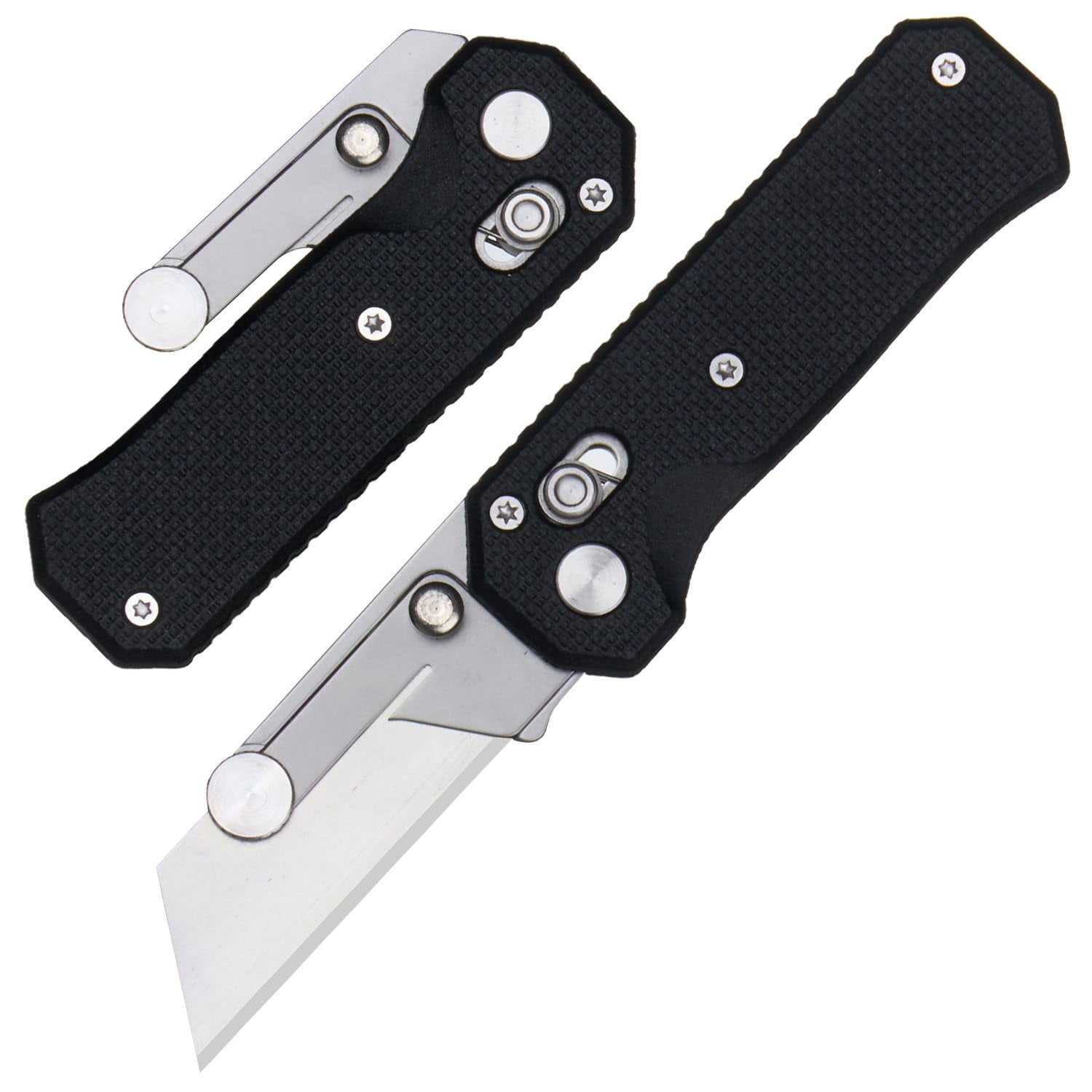 Office supplies With 10pcs Blade Folding Utility Knife, Quick Change ...