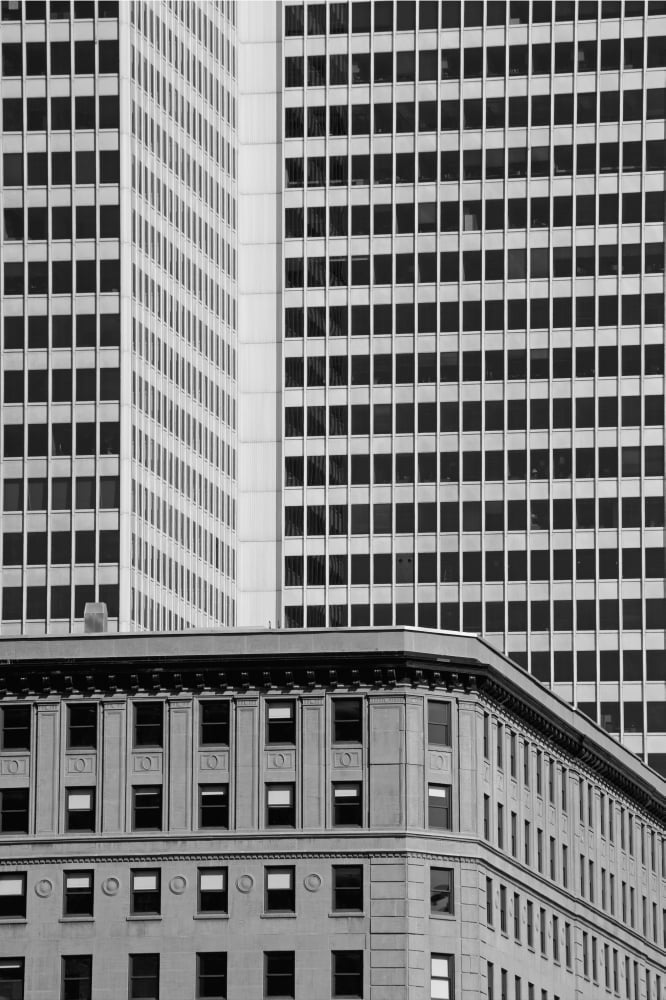 Office towers Montreal Quebec Canada Canvas Art - David Chapman Design Pics (12 x 19)
