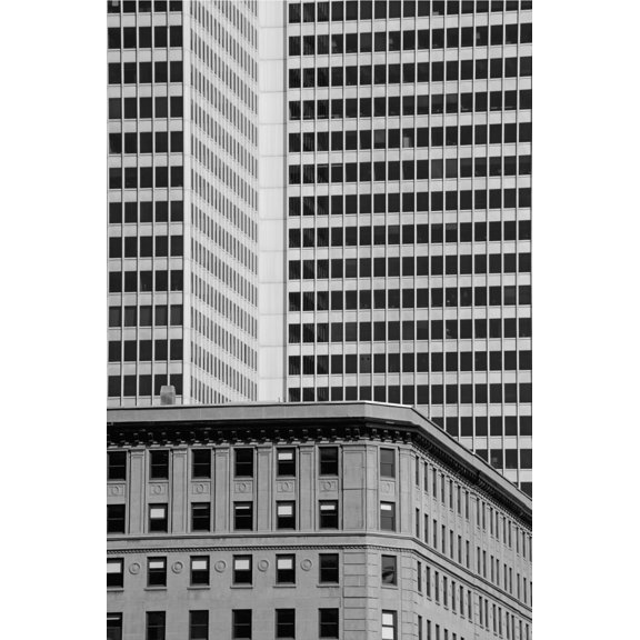 Office towers Montreal Quebec Canada Canvas Art - David Chapman Design Pics (12 x 19)