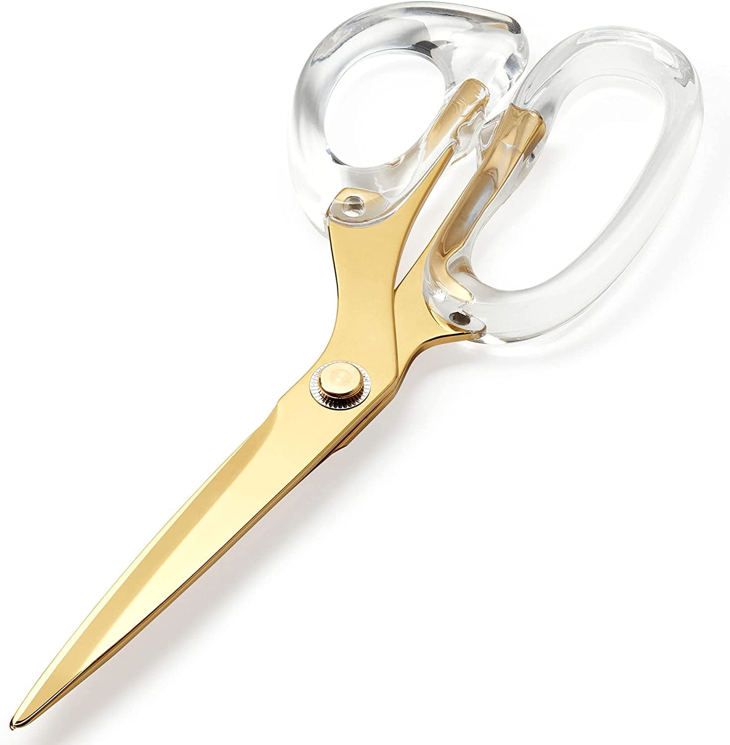 Stainless Steel Office Scissors, 8.5 Long, 3.75 Cut Length, Black Offset  Handle