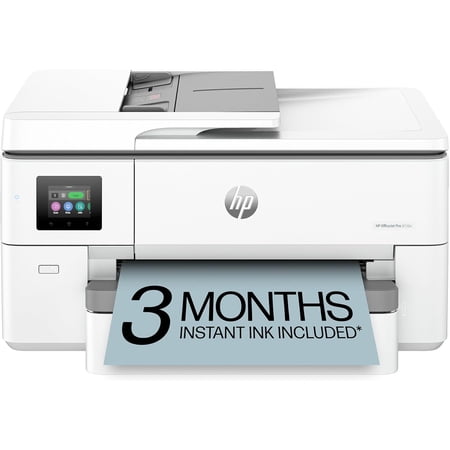 OfficeJet Pro 9720e Wide Format Wireless All-in-One Color Inkjet Printer, Print, scan, Copy, ADF, Duplex Printing Best for Office, 3 Month Instant Ink Trial Included, AI-Enabled (53N95A)