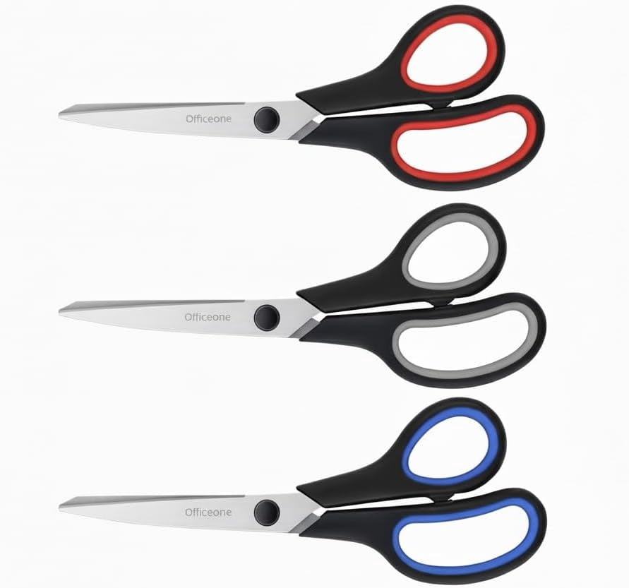 Y Scissors OfficeOne 3-Pack Heavy Duty Scissors 8-inch - Walmart.com