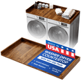 thumbnail image 1 of OfficeSimpli Washer Dryer Countertop w Non-Slip Pads, Made in USA, Laundry Room Wood Topper, Washer Dryer Cover for Top, Laundry Guard, Laundry Countertop, Laminate Finish, (California Walnut), Large, 1 of 9