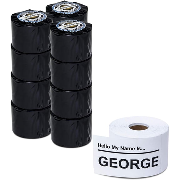 OfficeSmartLabels - 2-7/16 x 4-3/16 inch Visitor Management Non-Adhesive Name Badges Tags/Compatible with 30856 (12 Rolls / 250 Labels Per Roll)