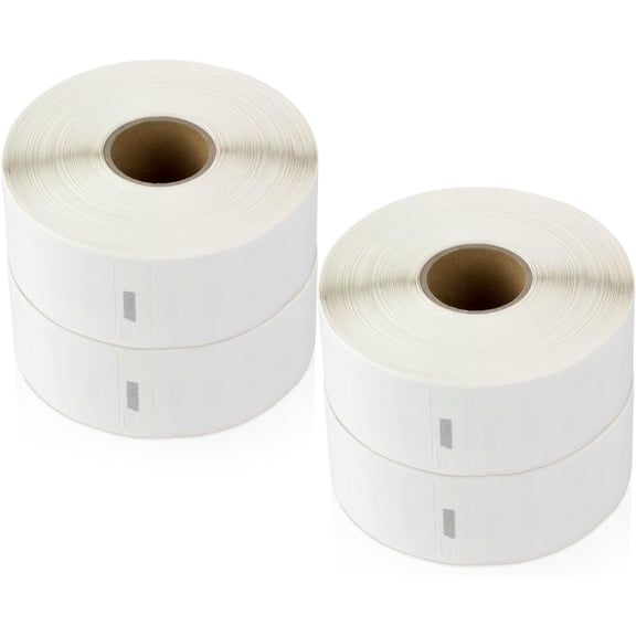 OfficeSmartLabels (3/4 x 2-1/2 inch) Return/Multipurpose Industrial Grade Plastic Labels, Compatible with 1933085 & 30330 Labels (4 Rolls / 450 Labels Per Roll)