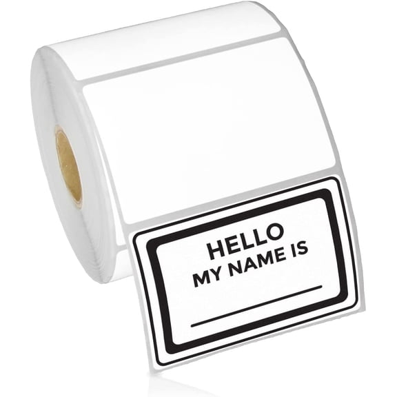 OfficeSmartLabels - 3" x 2" Direct Thermal Labels - Compatible with Zebra & Rollo Desktop Printers and More – 1” Core, Permanent Adhesive & Perforated (750/Roll, 15000 Labels in 20 Rolls)