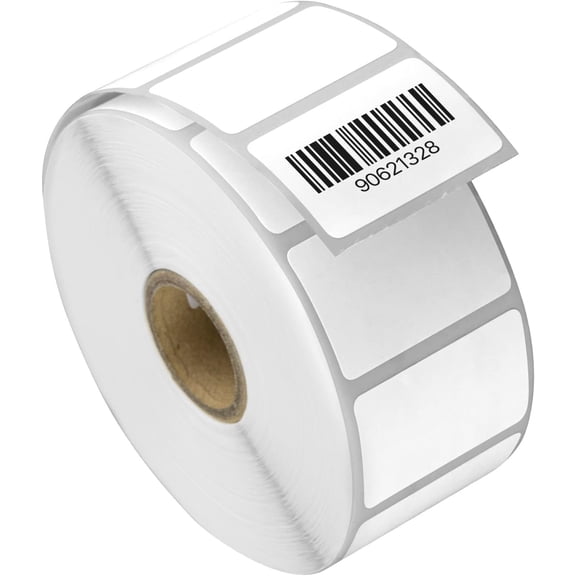 OfficeSmartLabels - Removable 1.5"x1" Direct Thermal Blank Shipping Labels for Rollo Printer & Zebra Desktop Printers & More - 1" Core, Perforated, Water & Oil Resistant (10 Rolls=13800 Labels)