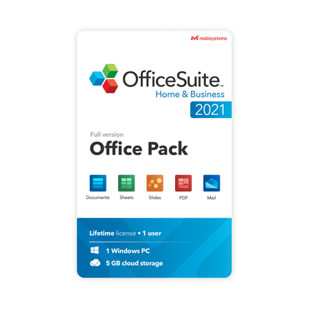OfficeSuite Home & Business 2021 | Lifetime License | Compatible with Word®, Excel®, PowerPoint® & PDF for Windows
