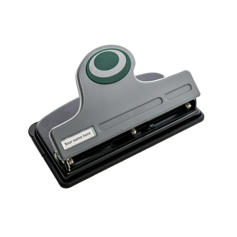 OFFICEMATE Two-Hole Paper Punch: 50 Sheet Capacity, Metal, 1/4 in Hole Dia.