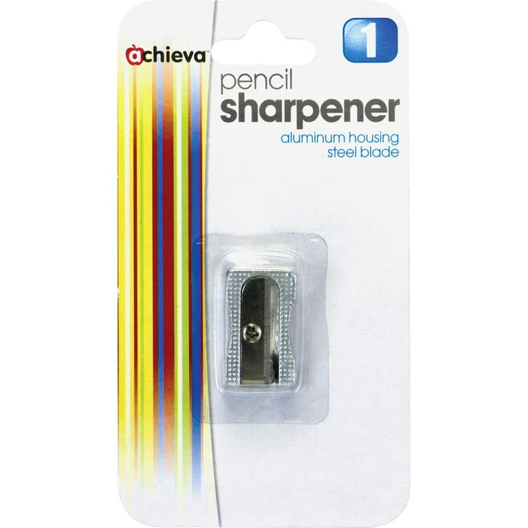 Officemate Achieva Pencil Sharpeners - Handheld - Metal, Aluminum - Metallic Silver - 4 / Pack Officemate Achieva Pencil Sharpeners - Handheld - Metal, Aluminum - Metallic Silver - 4 / Pack