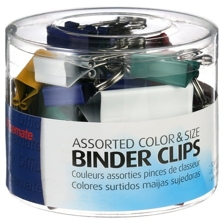 Officemate Binder Clips Metal Assorted Colors/Sizes 30/Pack 31026 price history and forecast - OfficeMate 31026