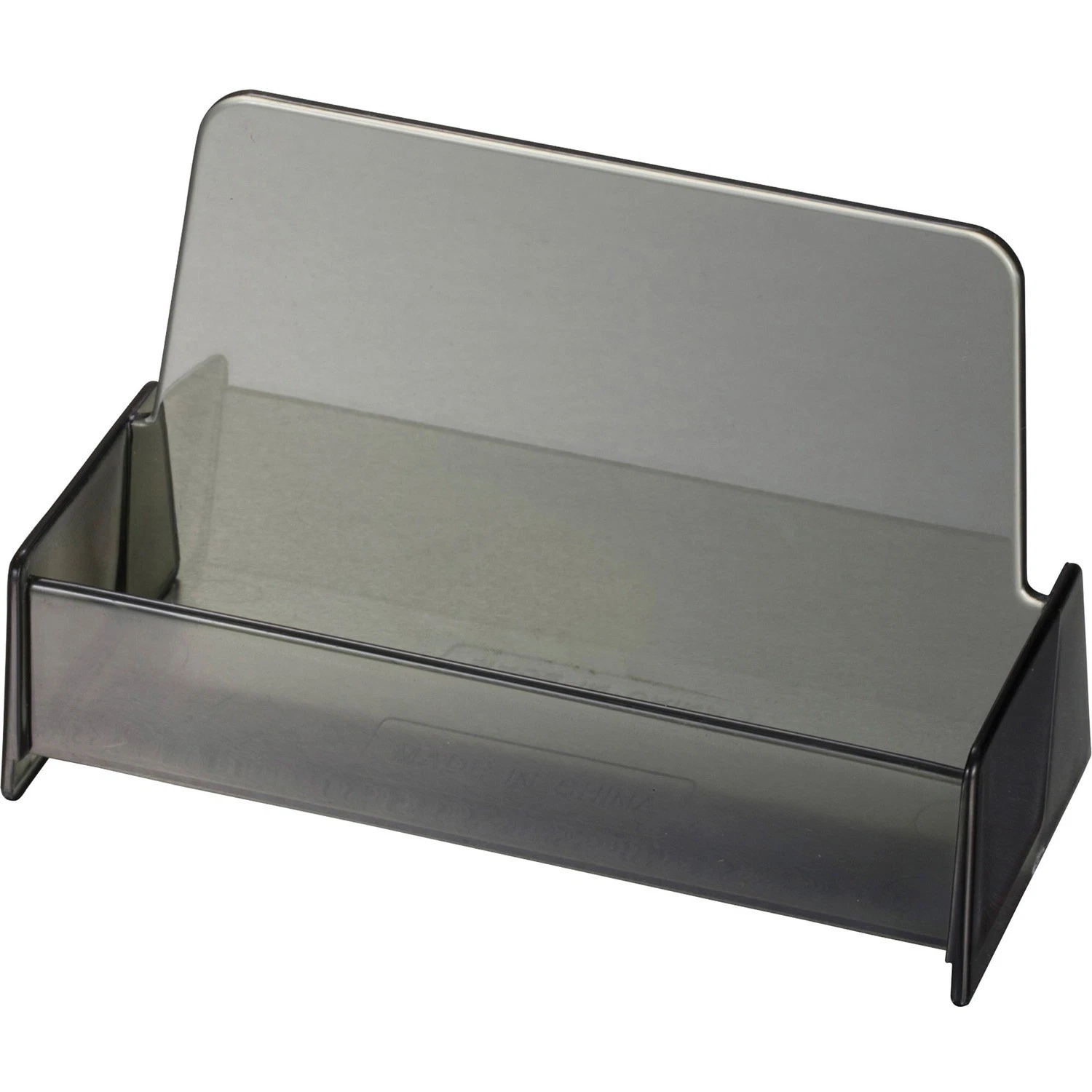 Officemate Business Card Holder 3-7/8"X1-7/8"X2-3/8" Smoke 97833