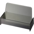 thumbnail image 1 of Officemate Business Card Holder, Holds Up to 50 Cards, Smoke (97833), 1 of 7