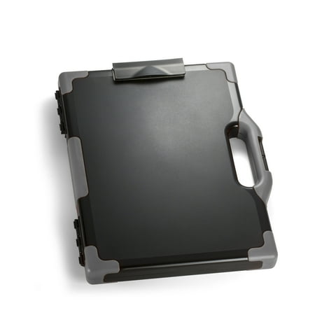 Officemate Carry All Clipboard Storage Box, Letter/Legal Size, Black and Gray (83324)