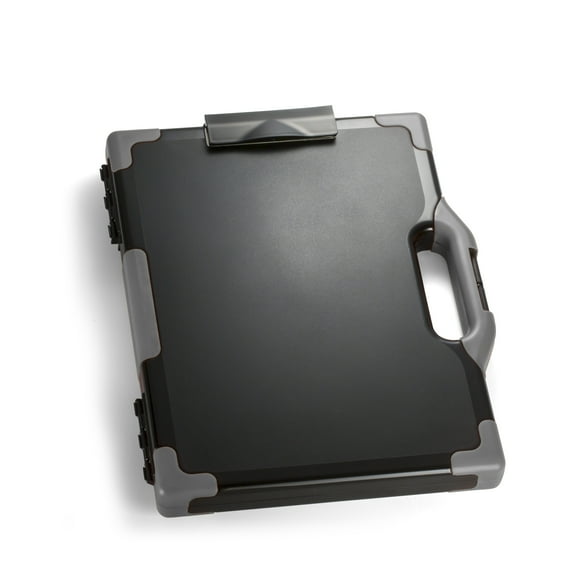 Officemate Carry All Clipboard Storage Box, Letter/Legal Size, Black and Gray (83324)