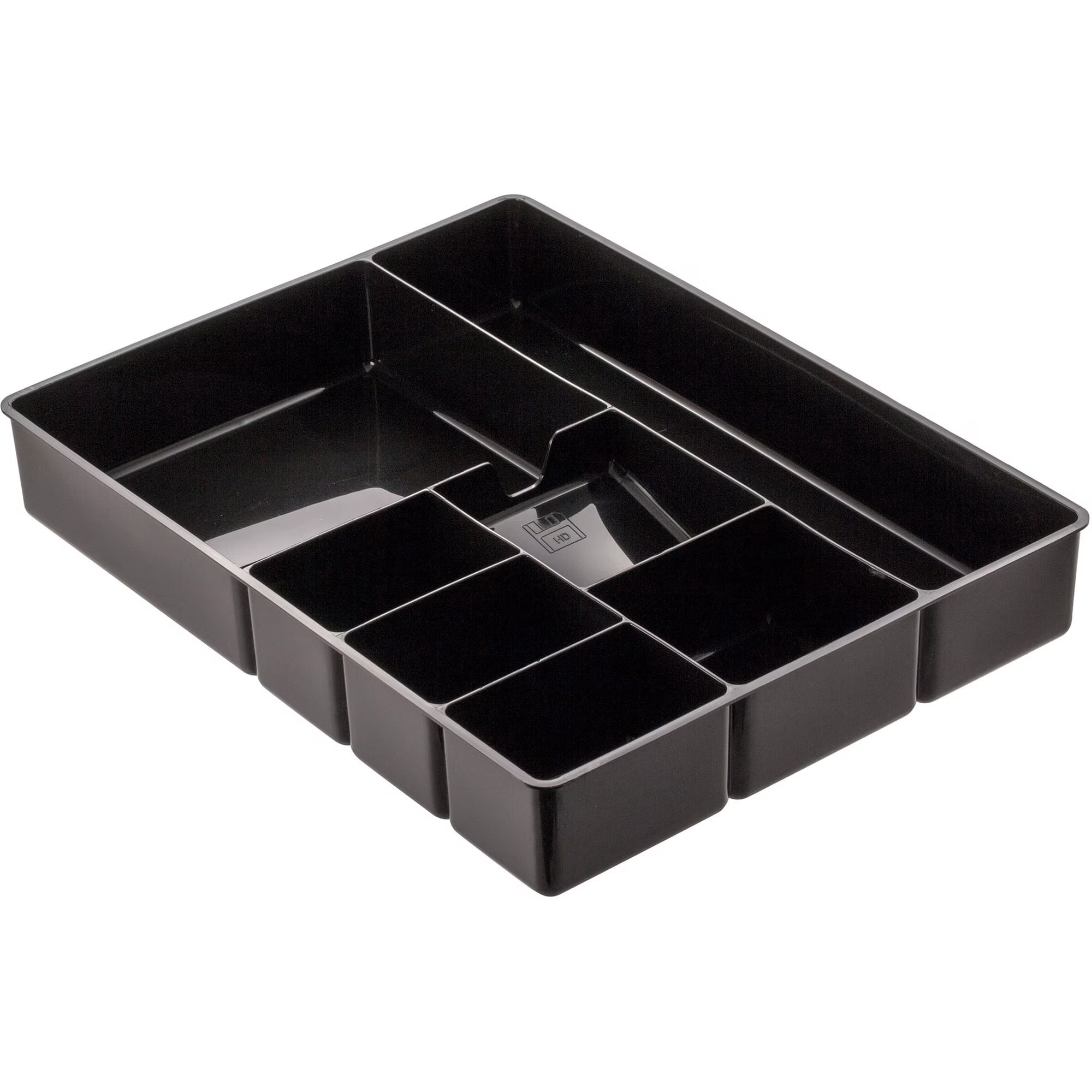 Officemate Deep Drawer Organizer Tray, 8 Compartments, 2 1/4H x 15 1/8W x 11 1/2D, Black