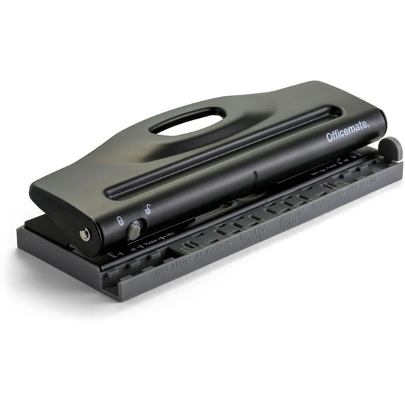 Officemate Diary 6-Hole Punch, Black (90160)