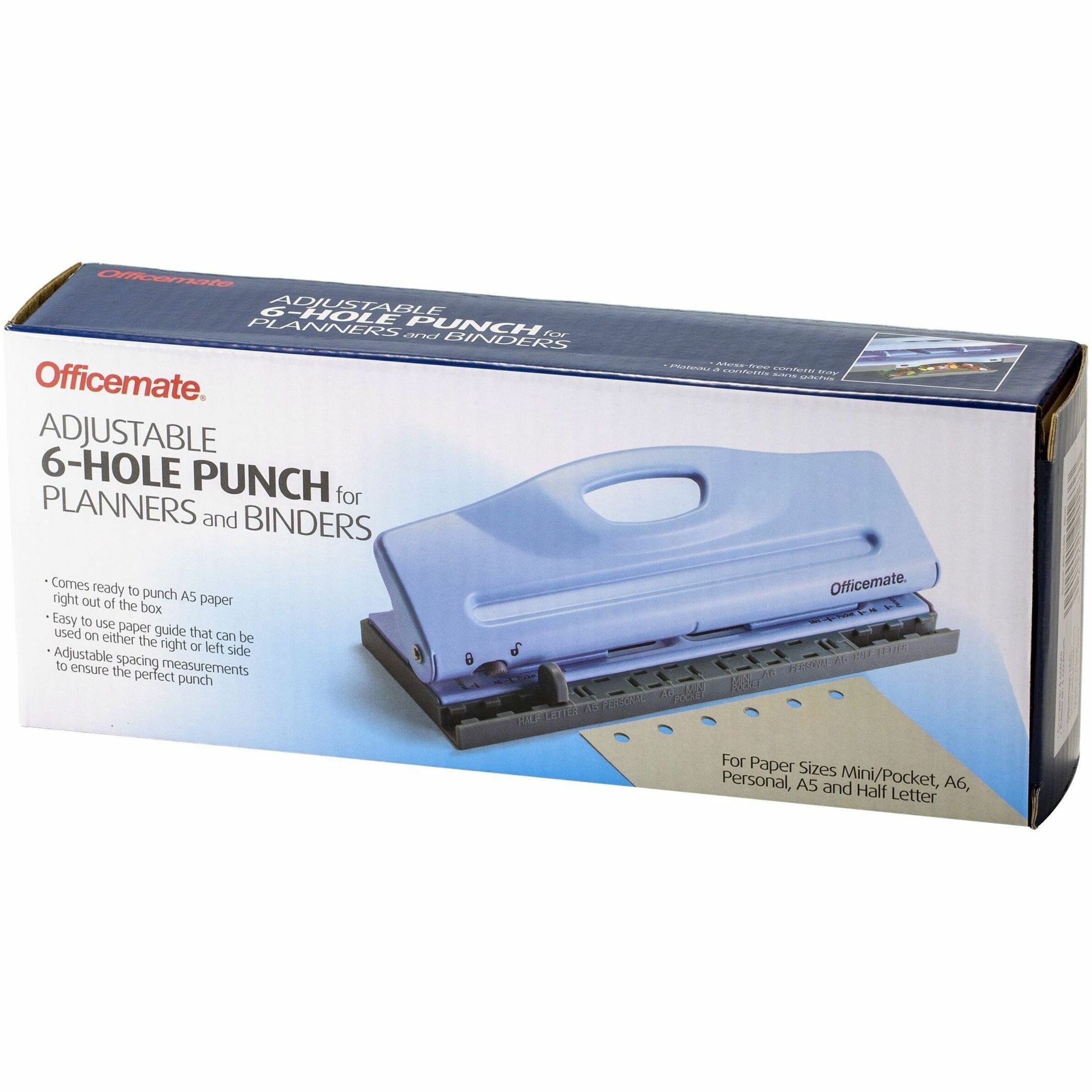 Officemate Diary 6-Hole Punch, Blue (90163)