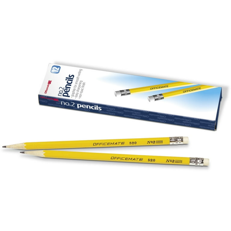 Officemate No. 2 Wood Pencils - #2 Lead - Yellow Wood Barrel - 1 Dozen Officemate No. 2 Wood Pencils - #2 Lead - Yellow Wood Barrel - 1 Dozen