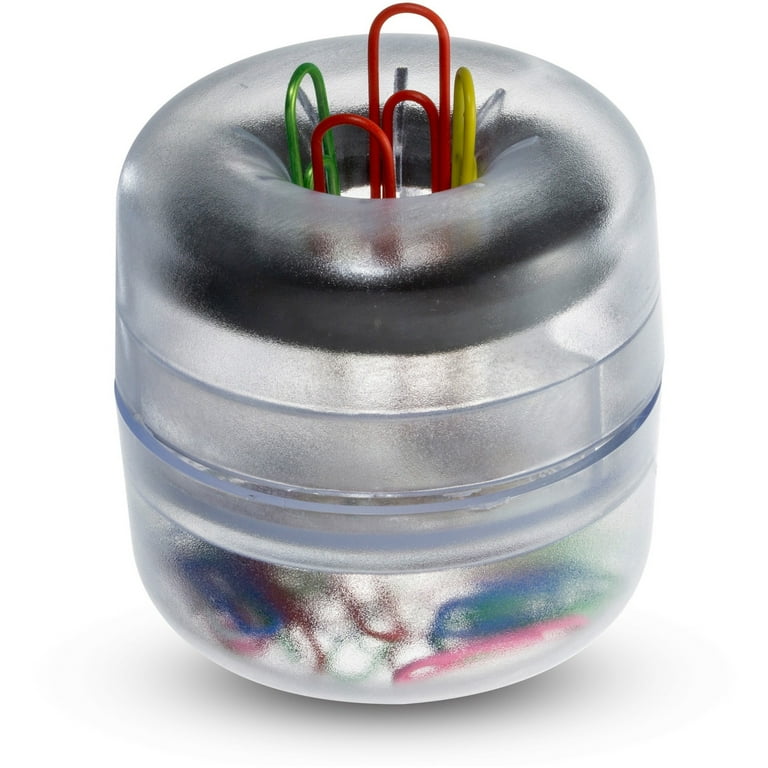 Officemate Euro-Style Designer Paper Clip Holder - 1 Each - Clear Officemate Euro-Style Designer Paper Clip Holder - 1 Each - Clear